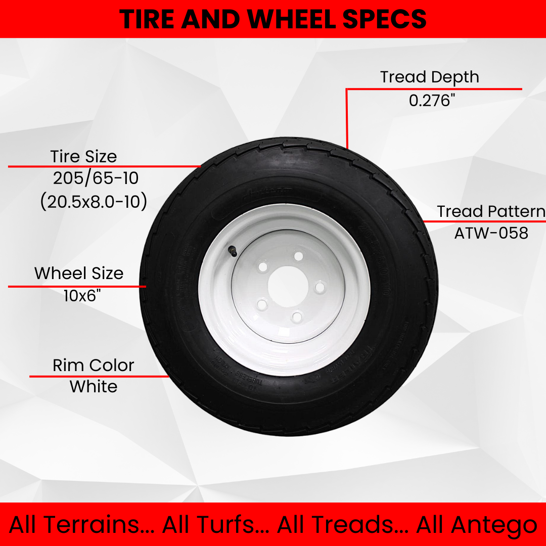 4x 7-Inch Wheels With 16x8-7 Tyres & 17mm Spindle Hubs For Go Kart, ATV, Quad, Mower