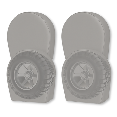 Deluxe tire/wheel covers fits tire 33.5"- 36.5" Dia. for RV's, Travel Trailers, Toy Haulers, 5th wheel trailers, Truck, Van, SUV (Set of 4)