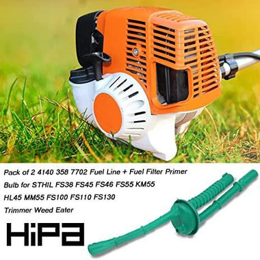 Hipa (2 Pack) 4140 358 7702 Fuel Line Filter Primer Bulb for STIHL FS38 FS55R FS55 FS45 FS46 FS55 KM55 HL45 MM55 FS100 FS110 FS130 Trimmer Weed Eater - 0