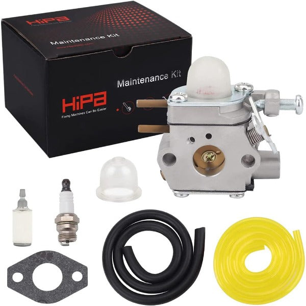 Autoplanparts Carburetor & Fuel Line Kit For Cub Cadet BC280, BC210, Troy-Bilt TB22EC String Trimmers