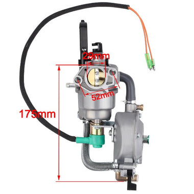 Hipa LPG NG Dual Fuel Carburetor For Titan Industrial 7500M Generator 11HP Engine - 0