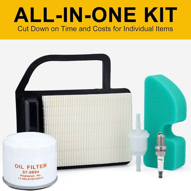 Oil Air Filter Kit for Kohler SV470 SV480 SV530 SV540 SV590 SV600 SV610 SV620 Courage Engine Mower Replace 52-050-02-S 20 083 02-S 20 083 06-S - 0