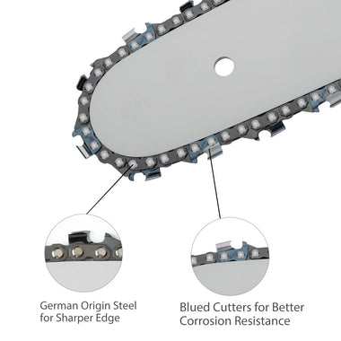 Hipa 14 Inch Low Kickback Chain 3/8 LP .043 52 DL for S52 Worx WG384 Husqvarna H38-52 120i 136Li 436Li EGO CS1401 CS1400 RYOBI RY40502 Chainsaw - 0