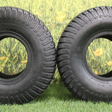 Antego Tire 15x6.00-6 4 PLY Turf Tires for Lawn & Garden (Qty: 1)