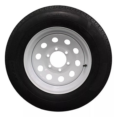 (Set of 4) Antego Tire and Wheel  205/75R15 Highway Terrain – 15.0-Inch Rim, 8-Ply-Ply Strength, Load 107.0, Speed M – Heavy-Duty Trailer Tire | A15604520116108ST20575R15-B4 - 0