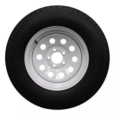 (Set of 4) Antego Tire and Wheel 225/75D15 Highway Terrain Trailer Tire & Wheel – 15.0-Inch Pre-Mounted Rim, 8-Ply-Ply Build, Perfect for Utility & Cargo Use | A15604510116208ST22575D15-B4