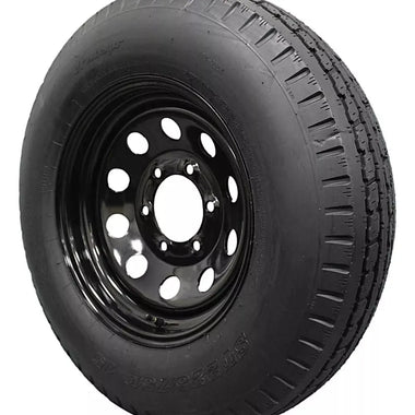 (Single Assembly) Antego Tire and Wheel  225/75D15 Highway Terrain Assembly – Optimized for High Load Performance, 15.0-Inch Rim, Load 113.0, Speed M | A15604520096208ST22575D15 - 0