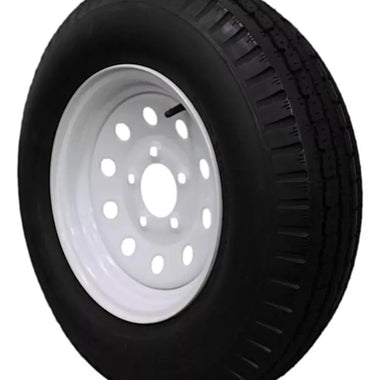 (Set of 2) Antego Tire and Wheel 185/80D13 Highway Terrain Trailer Tire & Wheel – 13.0-Inch Pre-Mounted Rim, 8-Ply-Ply Build, Perfect for Utility & Cargo Use | A130454500116206ST18580D13-B2