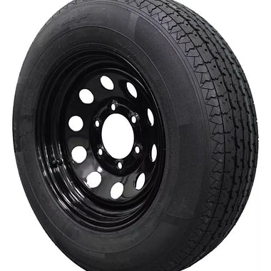 (Single Assembly) Antego Tire and Wheel 205/75R15 Trailer Tire – Reinforced 8-Ply-Ply Design, 15.0-Inch Rim – Built for Long-Distance Hauling & Stability | A15604520096108ST20575R15 - 0