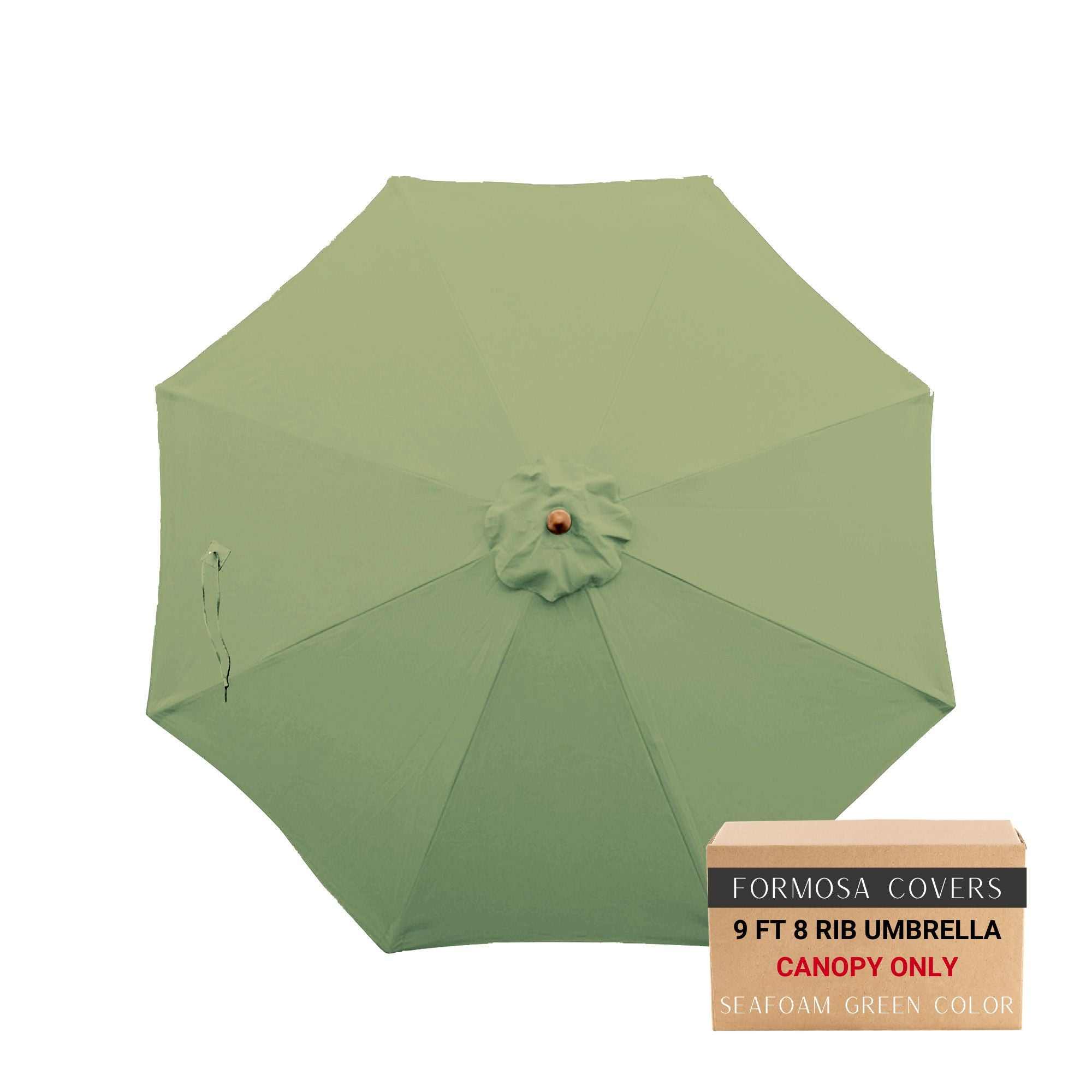 8-rib replacement patio umbrella 9ft Market Patio Umbrella 8 Rib Replacement Canopy Seafoam Green
