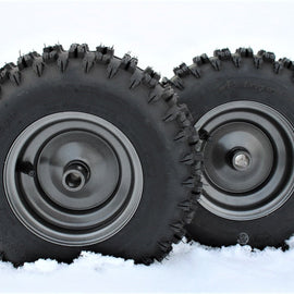 13x4.10-6 Tire Wheel Assembly with Non-Directional Snow Tire (Set of 2)  Ariens 07101238.