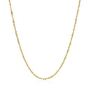 14k Yellow Gold Sparkle Chain 1.1mm-2