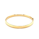 14k Yellow Gold Dome Design Polished Children's Bangle-2