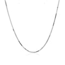 10k White Gold Classic Box Chain 1.0mm-2
