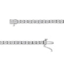 .925 Sterling Silver 1.0 Cttw Miracle-Set Diamond Round Faceted Bezel Tennis Bracelet (I-J Color, I3 Clarity) - 7"-10