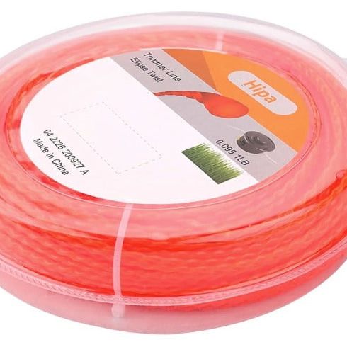 Hipa .095 1-Pound by 328-foot Trimmer Line Round Twist,Commercial 2.4mm/.095-Inch String Trimmer Line,Weed Eater 095,SOAK for 24H Before Using