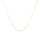 Solid 10K Yellow Gold 0.5mm Slim and Dainty Unisex 18" Rope Chain Necklace-9