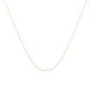 Solid 10K Yellow Gold 0.5mm Slim and Dainty Unisex 18" Rope Chain Necklace-16
