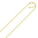 10k Yellow Gold Adjustable Sparkle Chain 1.5mm-3