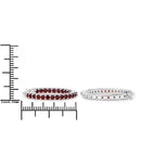 1.92 Carat Genuine Garnet .925 Sterling Silver Earrings-3