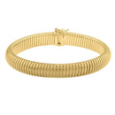 14k Yellow Gold Tubogas Bracelet (9.00 mm)-2