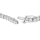 10K White Gold 1/2 Cttw Real Diamond Illusion-Set Miracle Plate Tennis Bracelet (I-J Color, SI2-I1 Clarity) - Size 7.5"-2
