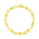 14k Yellow Gold 7 1/2 inch Jax Chain Bracelet-2