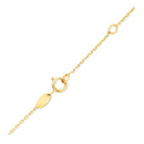 14k Yellow Gold Chain Necklace with Cross Stations-3