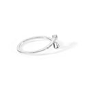 .925 Sterling Silver 1/5 Cttw Diamond Double Arrowhead Open Ring (I-J Color, I2-I3 Clarity) - Ring Size 6-2
