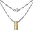 2.16 Carat Genuine Yellow Sapphire .925 Sterling Silver Pendant-2