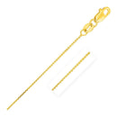 14k Yellow Gold Cable Link Chain 0.5mm-6