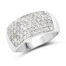 1.21 Carat Genuine White Diamond .925 Sterling Silver Ring-1
