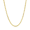 2.5mm 14k Yellow Gold Solid Diamond Cut Rope Chain-2