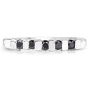 0.50 Carat Genuine Black Diamond .925 Sterling Silver Ring-3