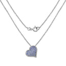 2.98 Carat Genuine Tanzanite .925 Sterling Silver Pendant-2