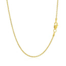 14k Yellow Gold Forsantina Lite Cable Link Chain 1.5mm-3