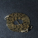 14k Yellow Gold Diamond-Cut Alternating Bead Chain 1.2mm-6