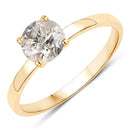 1.02 Carat Genuine TLC Diamond 14K Yellow Gold Ring-1