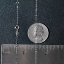 Double Extendable Piatto Chain in 14k White Gold (1.2mm)-5