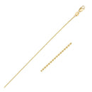 14k Yellow Gold Bead Chain 1.0mm-1