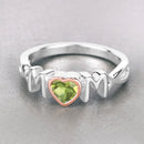 0.44 Carat Genuine Peridot .925 Sterling Silver Ring-4