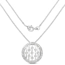 0.53 Carat Genuine White Diamond .925 Sterling Silver Pendant-2