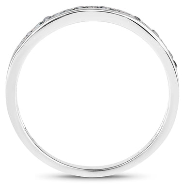 0.20 Carat Genuine Blue Diamond .925 Sterling Silver Ring - 0