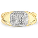 0.24 Carat Genuine White Diamond .925 Sterling Silver Ring-3