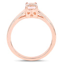 0.70 Carat Genuine Morganite .925 Sterling Silver Ring-2