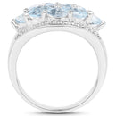 2.50 Carat Genuine  Blue Topaz .925 Sterling Silver Ring-2