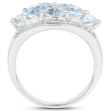 2.50 Carat Genuine  Blue Topaz .925 Sterling Silver Ring - 0
