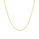 14k Yellow Gold Singapore Chain 1.0mm-2