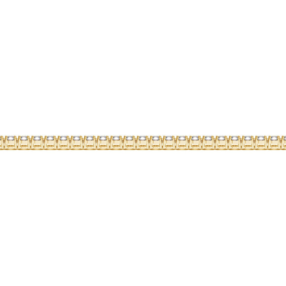 Lab Grown Round Diamond Tennis Bracelet in 14k Yellow Gold (3 cctw F/G  VS2/SI1)