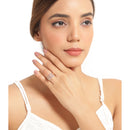 14K Rose Gold Plated 3.30 Carat Genuine Morganite .925 Sterling Silver Ring-4